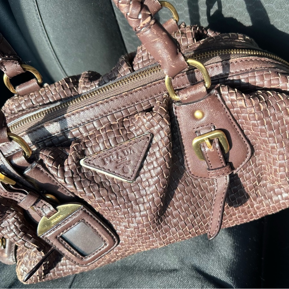 Prada Brown Leather Handbag